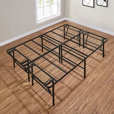 Mainstays 18" High Profile Foldable Steel Bed Frame, Queen - Walmart.com - Walmart.com