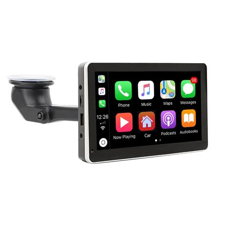 7" Touch Screen Car Portable Wireless Apple CarPlay Wired Android Auto ...