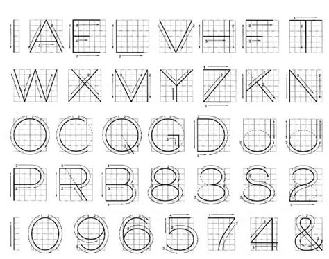 the letters and numbers are drawn in black ink on white paper, with grids