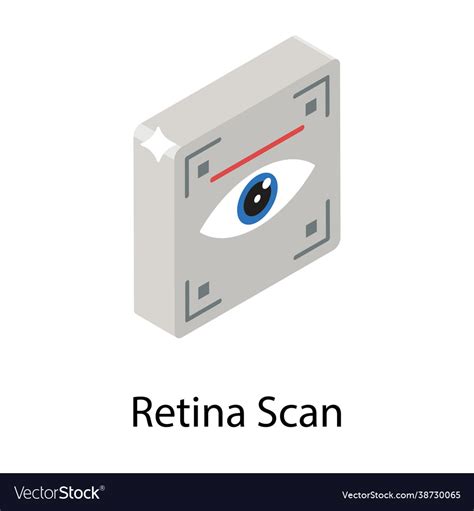 Retina scan Royalty Free Vector Image - VectorStock