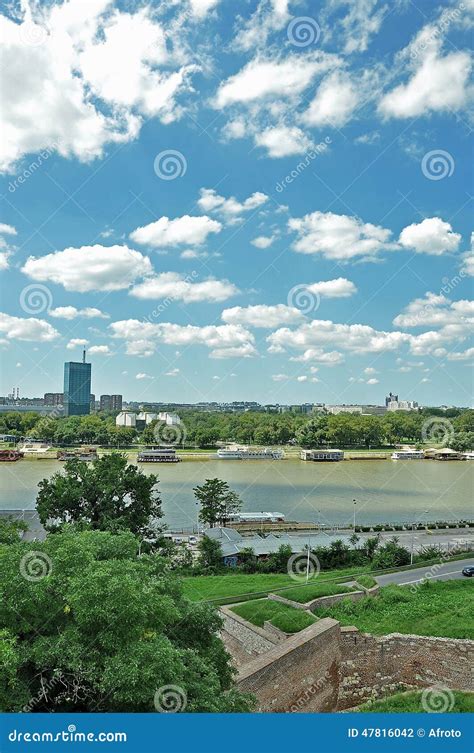 Belgrade panorama stock photo. Image of fortress, clouds - 47816042