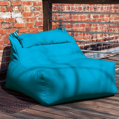 Ponce Outdoor Bean Bag Lounger (Aqua) - Jaxx Outdoor - Touch of Modern