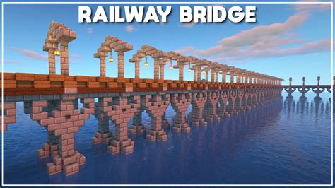 Minecraft: How to Build a Railway Bridge [Tutorial] 2020 - YouTube