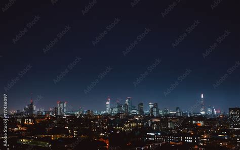 London Skyline at night Stock Photo | Adobe Stock