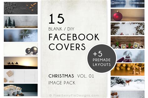 Christmas Holiday Facebook Covers Graphic by Pixel Berry Pie Designs ...