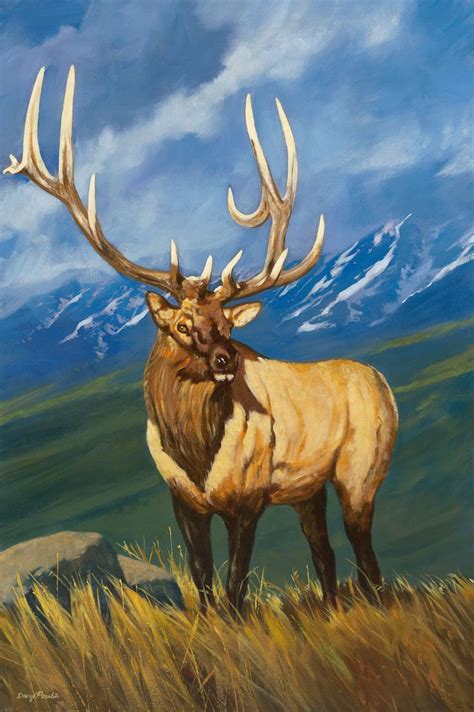 Rocky Mountain Elk—Elk Original Artwork | Art, Native american art, Original art