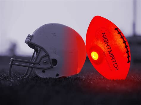 NIGHTMATCH Light Up LED Football - Official Size 6 - Extra Pump and ...