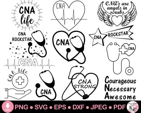 CNA SVG Bundle Png Jpeg Dxf Eps PDF Digital Files for Cricut | Etsy