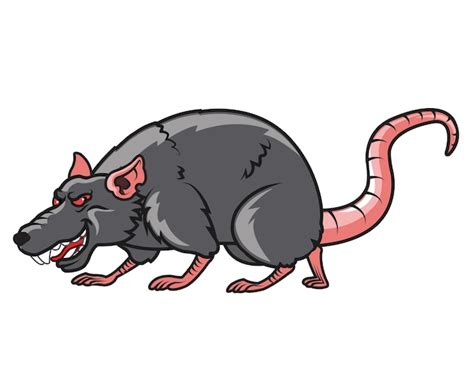 Premium Vector | Evil rat cartoon mascot