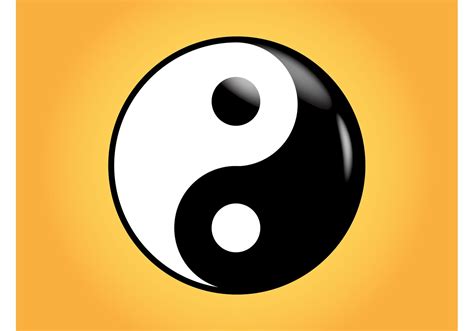 Shiny Yin Yang Vector - Download Free Vector Art, Stock Graphics & Images