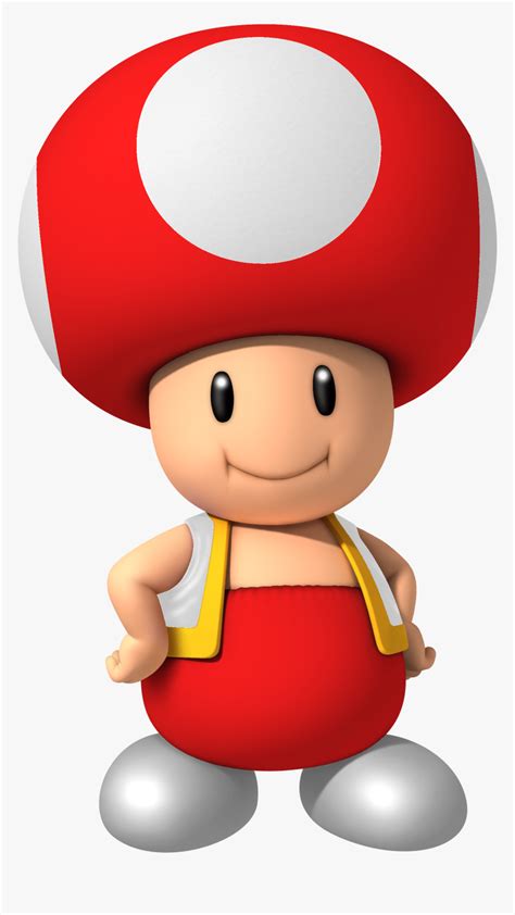 Super Mario Mushroom Png - Red Toad From Mario, Transparent Png - kindpng