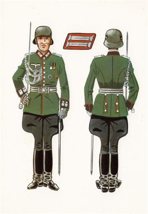 Italian WW2 Army Uniform De Parada Artilleria Oficial Postcard | Topics - Militaria - Military ...