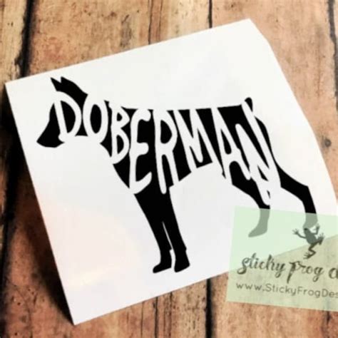 Doberman Decal - Etsy