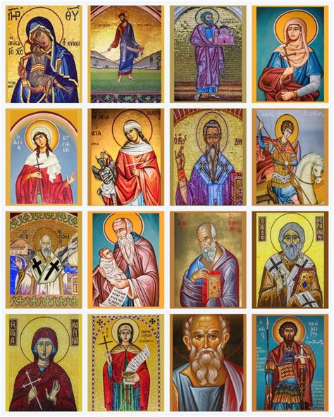 Catholic Icons of Jesus Virgin Mary & Saints Digital 16 image | Etsy