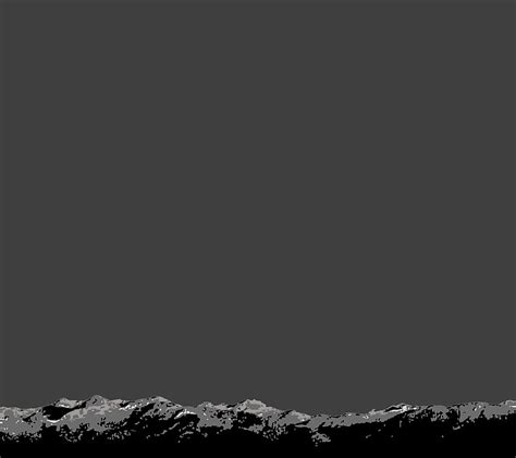 Mountains, dark, desenho, gris, mountain, mountain range, simple, HD ...