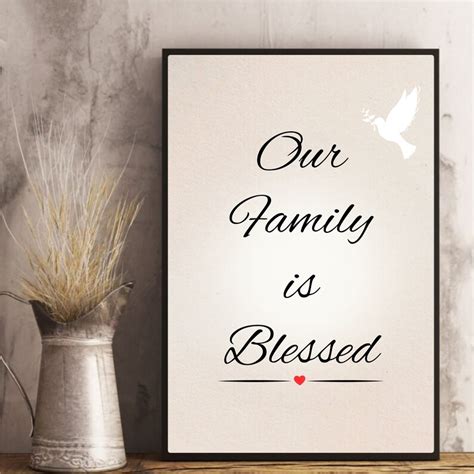 Our Family is Blessed Wall Decor/inspirational Wall - Etsy