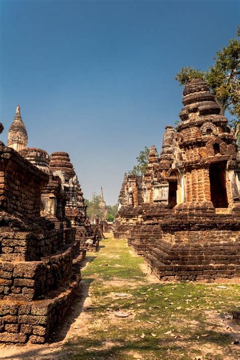 Ancient Si Satchanalai Historical Park Stock Photo - Image of blue ...