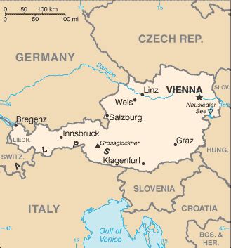 Austria Country Flag Map Capital City Population Location Bordering Countries Austria