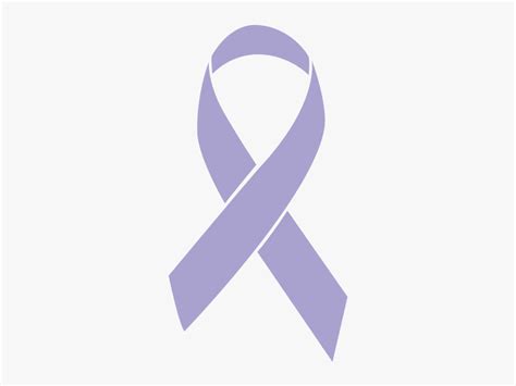 Lavender Colored All Cancers Ribbon - Gold Cancer Ribbon Png ...