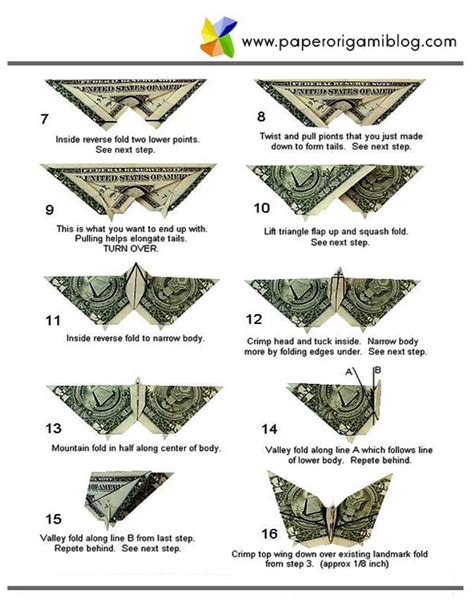 Money Origami butterfly | Paper Origami Guide