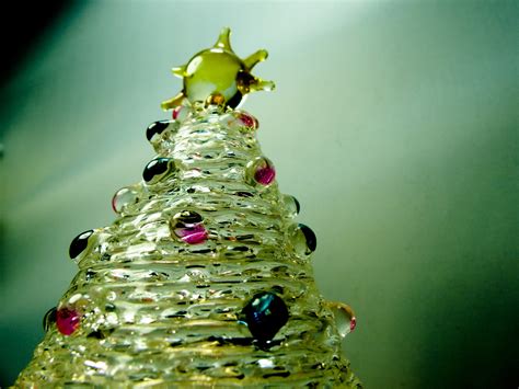 Vintage Glass Christmas Tree Free Stock Photo - Public Domain Pictures