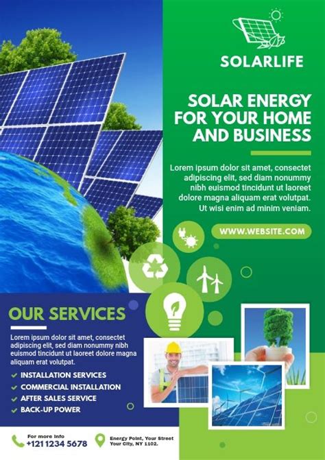 Copy of green energy flyer solar energy flyer – Artofit