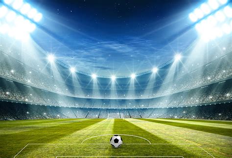 Soccer Field Spotlights Night Sports Photo Photography Backdrop M091 ...