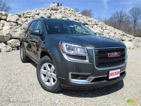 2014 Cyber Gray Metallic GMC Acadia SLE #92238199 | GTCarLot.com - Car ...