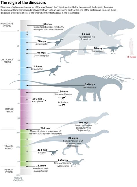 Triassic Dinosaurs Chart