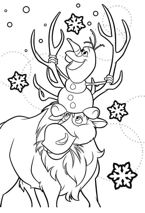 Coloring Pages Of Frozen Sven Toys