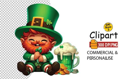 St Patrick's Day Leprechaun Clipart Graphic by SVG STORE 2 · Creative ...