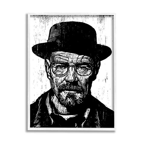 Walter White Heisenberg Breaking Bad Famous People Portrait Framed Wall Art - Bed Bath & Beyond ...