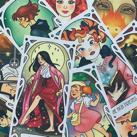 Anime Tarot Cards - Etsy