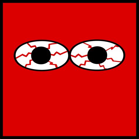 Clipart - Eyes bloodshot