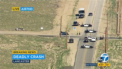 Two dead, two injured in Lancaster crash - ABC7 Los Angeles