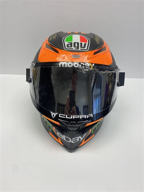 Luca Marini 2023 Worn AGV Helmet - Autographed Collectables