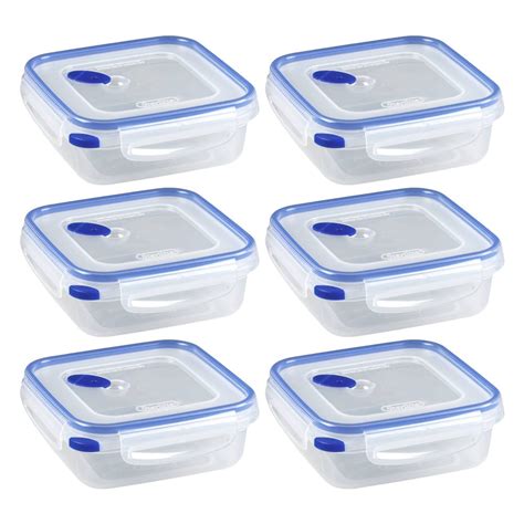 Sterilite Plastic Food Storage Container 0331 Square 4.0 Cup Ultra Seal Airtight Watertight ...