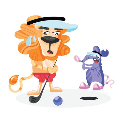 Trendy Animals Golf 25431658 Vector Art at Vecteezy