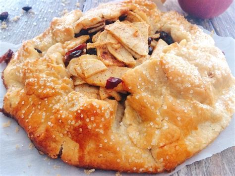 Rustic Apple Pie (Apple Cranberry Galette) - The Mommy Mouse Clubhouse