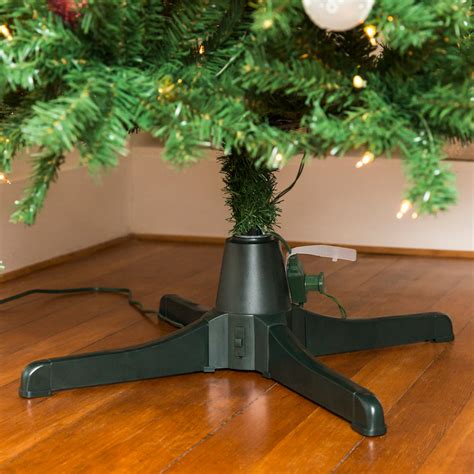 360-Degree Rotating Christmas Tree Stand w/ 3 Settings, 3 Outlets – Best Choice Products