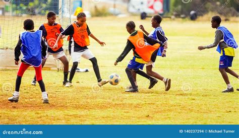 Children Playing Soccer