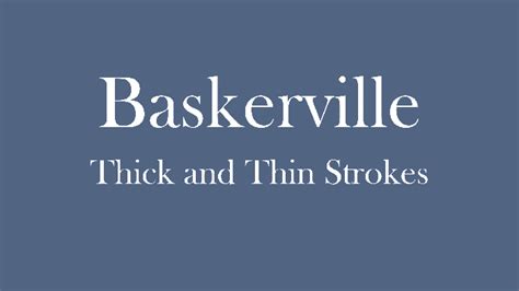 Explore Fonts: Baskerville Old Face - PowerPoint and Presenting Stuff