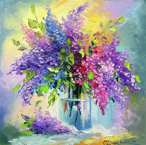 Bouquet of lilac Painting by Olha Darchuk - Pixels