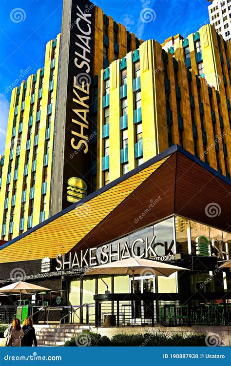 Shake Shack Burger Restaurant on the Las Vegas Strip Editorial Stock ...