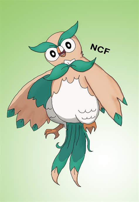 Rowlet's final evolution by NickFreak98 on DeviantArt