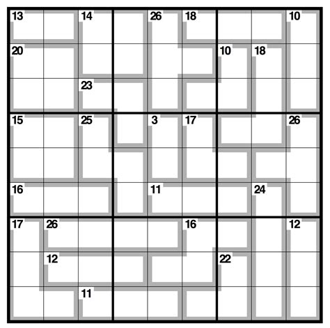 Killer Sudoku - Wikipedia - Killer Sudoku Free Printable - Free ...