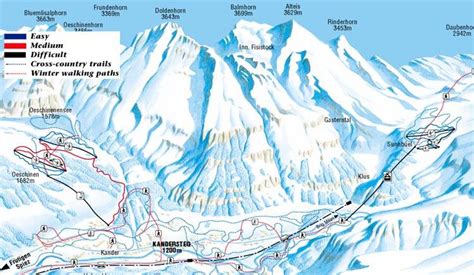 Kandersteg Piste Map | trails & marked ski runs | SNO