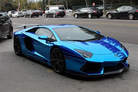 Lamborghini Aventador Blue Wallpaper