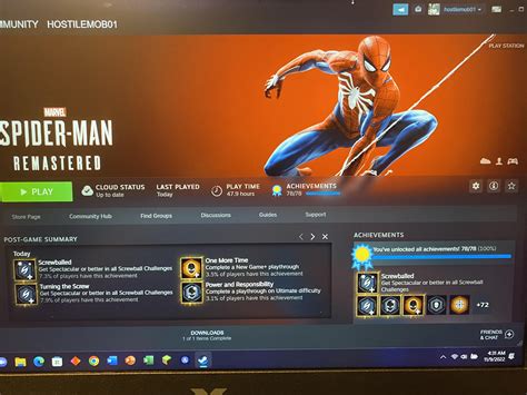 I bought Spider-Man Remastered recently on Steam and loved it. As of ...