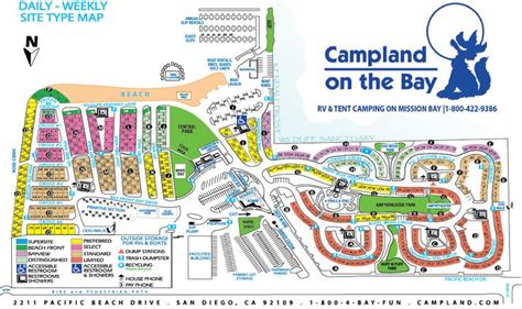 2018 Campland Site MAP - Campland on the Bay | Map, Interactive map, Pacific beach